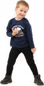 Ocieplane Getry chłopięce Długie legginsy Spodnie Czarne 116 6