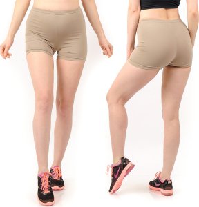 Szorty Legginsy damskie Kolarki Krótkie Spodenki Beżowe S 2