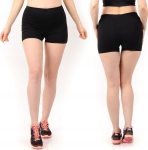 Szorty Legginsy damskie Kolarki Krótkie Spodenki Czarne XL 2