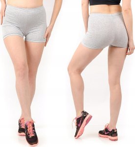 Szorty Legginsy damskie Kolarki Krótkie Spodenki Szare XXXL 2
