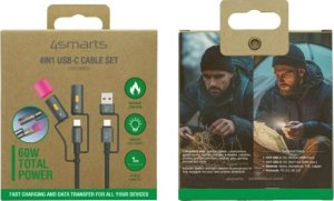 Kabel USB 4smarts USB-C - USB-C 1 m Czarny (541060) 5