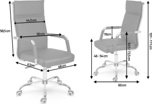 Krzesło biurowe Sofotel Koiba Czarne 14