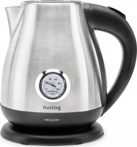 Huslog Czajnik retro elektryczny z termomentrem srebrny 2