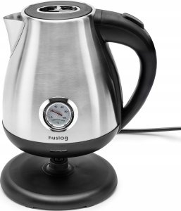 Huslog Czajnik retro elektryczny z termomentrem srebrny 4