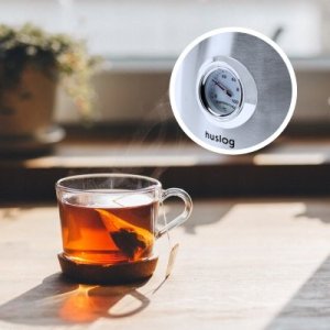 Huslog Czajnik retro elektryczny z termomentrem srebrny 10