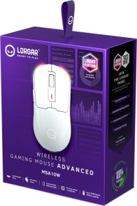 LORGAR MSA10W, Wireless Gaming Mouse Advanced, white 2