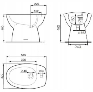 BIDET STOJĄCY EKO 2000 3
