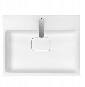 Umywalka Cersanit Virgo umywalka 60,5x46 cm meblowa prostokątna biała EcoBox K118-006-ECO 1