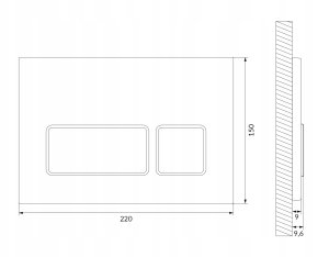 PRZYCISK BLOCK CHROM BŁYSK 2