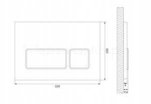 PRZYCISK BLOCK ZŁOTY BŁYSK 2