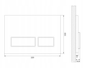 PRZYCISK MOVI II CHROM MATOWY 2