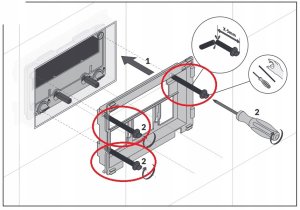 Cersanit KOMPLET USTALACZY WKRĘCANYCH AQUA SYSTEM 40 50 2