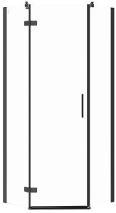 KABINA PRYSZNICOWA PIĘCIOKĄTNA CITY CZARNA 80X80X195 LEWA TRANS. 2