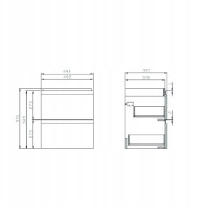 Cersanit Moduo 50 cm biały (SZFZ1004272943) 2