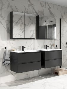 Cersanit SET B893 MODUO 60 ANTRACYT ZM(SZAFKA FSC MIX70% SGSCH-COC-007574+U)WIR 3