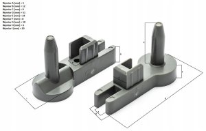 KOMPLET NAPRAWCZY ZAWIASU DO PARAWANU EASY 1 SKRZYDŁOWEGO 2