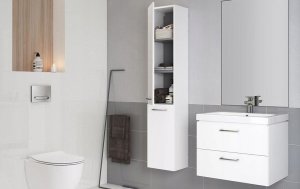 Cersanit SZAFKA LARA COMO/NATURE 80 BIAŁA DSM FSC MIX70% SGSCH-COC-007574 4