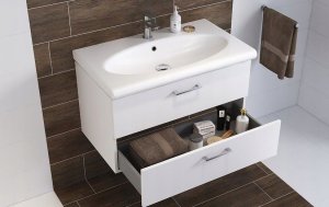 Cersanit SZAFKA LARA COMO/NATURE 80 BIAŁA DSM FSC MIX70% SGSCH-COC-007574 6