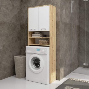 REGAŁ ŁAZIENKA FIN SŁUPEK 2D PRALKA ARTISAN - BIAŁY 4