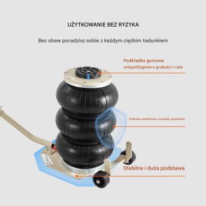 Podnośnik pneumatyczny 3T 5