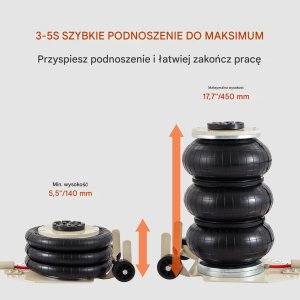 Podnośnik pneumatyczny 3T 6