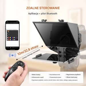 Vevor Teleprompter podłogowy 13 do smartfona kamer 4