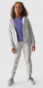 Bluza dziewczęca 4F F1315 jasny szary r 140 1