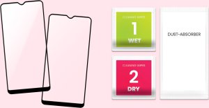 2-pak Szkło Hartowane do Motorola Moto E7 PLUS Ochronne Na cały ekran 5D 9H 7