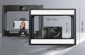 Lampa LED 20W RGB Klatka GRIP Uchwyt Telefon ISO 1/4 Sterowanie Bluetooth / A111 11