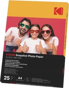 Kodak Papier KODAK Foto Fotograficzny do Drukarki 25 szt A4 210x297mm 180g Błysk / 3510-812 5