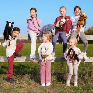 Koń na kiju Hobby Horse HOPPIHORSE A3 Leopard - biały, maść tarantowata Tootiny 11