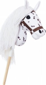 Koń na kiju Hobby Horse HOPPIHORSE A3 Leopard - biały, maść tarantowata Tootiny 2