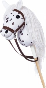 Koń na kiju Hobby Horse HOPPIHORSE A3 Leopard - biały, maść tarantowata Tootiny 7