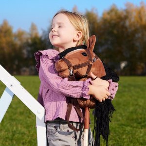 Tootiny Koń na kiju Hobby Horse Hoppihorse A3 Bay - ciemny brąz, maść gniada (M01A305) 8