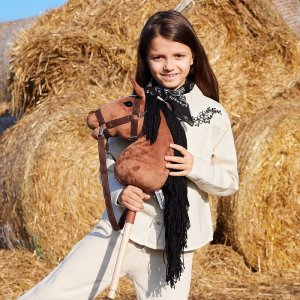 Tootiny Koń na kiju Hobby Horse Hoppihorse A3 Bay - ciemny brąz, maść gniada (M01A305) 9