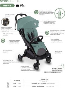 Wózek dziecięcy spacerowy spacerówka Globber Stroll Lite 0 m - 4 lat 13