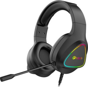 C-TECH Herní sluchátka Midas (GHS-17BK), RGB podsvícení, 3.5mm Jack, černá 1