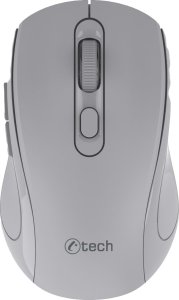 C-TECH myš Dual mode, bezdrátová, 1600DPI, 6 tlačítek, šedá, USB nano receiver 1