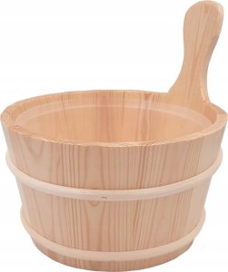 Medinė pirties statinė, plastikinis įdėklas, 4 l 2