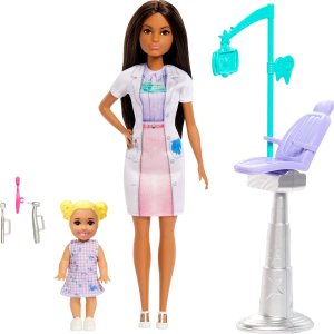 Lalka Barbie Mattel Lalka Barbie Dentystka JCR75 MATTEL 11