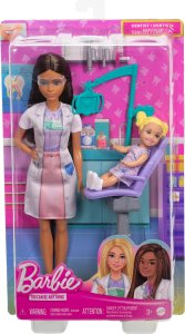 Lalka Barbie Mattel Lalka Barbie Dentystka JCR75 MATTEL 6