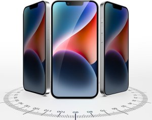 4smarts Second Glass Privacy z ramką montażową iPhone 16e 2