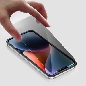 4smarts Second Glass Privacy z ramką montażową iPhone 16e 3