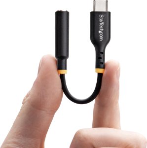 StarTech USBCAUDIO2 zmieniacz płci / kabli USB Type-C 2.0 3,5 mm Czarny 4