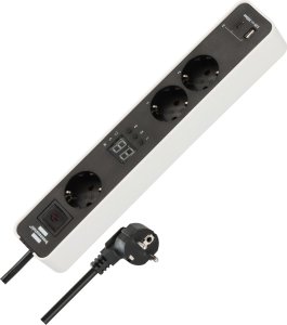 Brennenstuhl 1153230026 rozgałęziacz 1,5 m 3 x gniazdo sieciowe Wewnętrzna Czarny, Biały 8