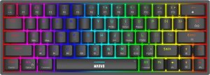Marvo SHOGO 63, klawiatura US, do gry, przewodowa (USB), czarna, mechaniczna, podświetlenie 1