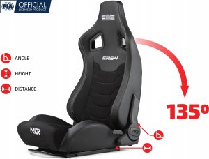 Next Level Racing Next Level Racing ERS4 Elite Reclining Seat - PU-Leder & Wildleder Edition   6