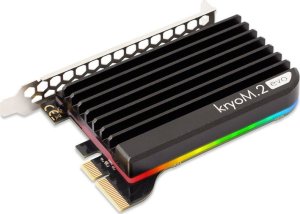 aqua computer kryoM.2 RGBpx PCIe 5.0 x4 Adapter für M.2 PCIe SSD, M-Key, mit Passivkühler 1