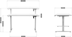 Biurko Huzaro Mark Adler Leader 7.4 White Białe 140 cmx70 cm 11