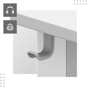 Biurko Huzaro Mark Adler Leader 7.4 White Białe 140 cmx70 cm 15